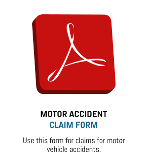 MOTOR ACCIDENT CLAIM FORM Use this form for claims for motor vehicle accidents.
