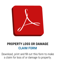 PROPERTY LOSS OR DAMAGE CLAIM FORM Download, print and fill out this form to make a claim for loss of or damage to property.